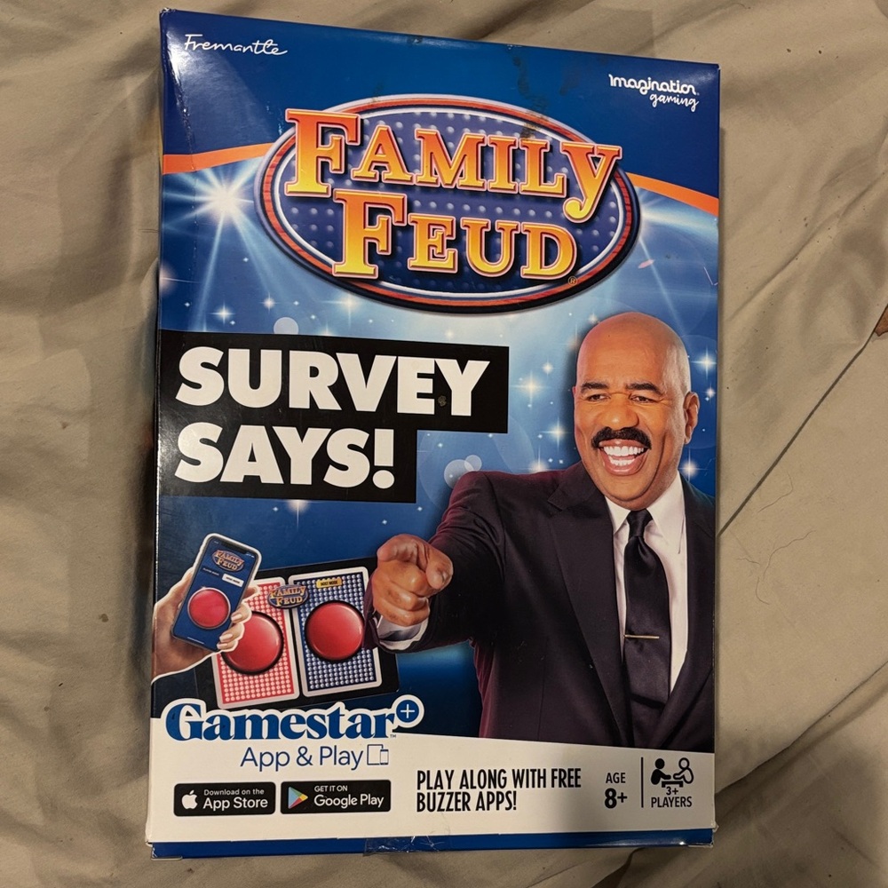NIB -never used Family Feud Survey Says Game - Blue